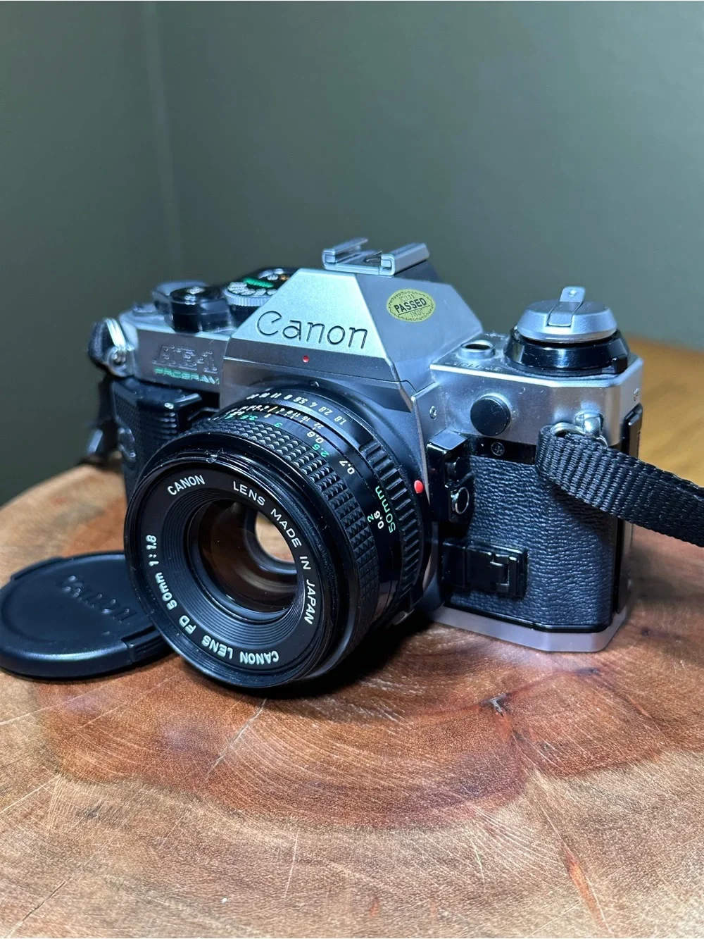 Canon AE-1 Program 35mm SLR with 50mm f/1.8 Lens – Fully Functional